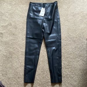 Zara pleather pants